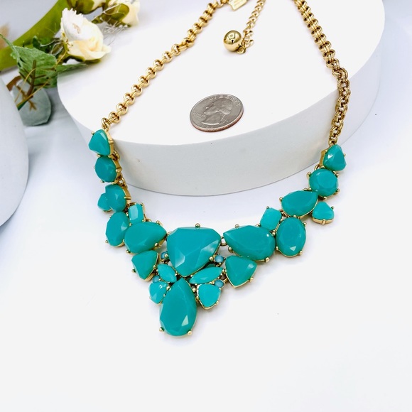 KATE SPADE Vintage GOLD Plate *COLOR POP* Bib Necklace - Picture 4 of 6